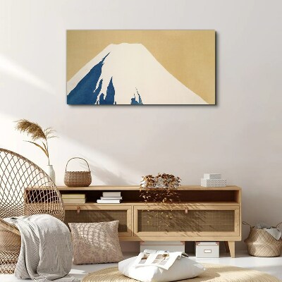Foto auf leinwand Der Berg in blauer Wärme
