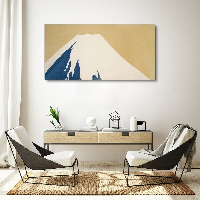 Foto auf leinwand Der Berg in blauer Wärme