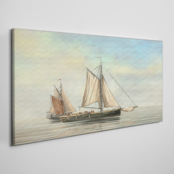 Foto auf leinwand Ein ruhiger Morgen auf dem Wasser