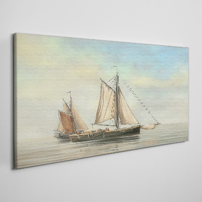 Foto auf leinwand Ein ruhiger Morgen auf dem Wasser