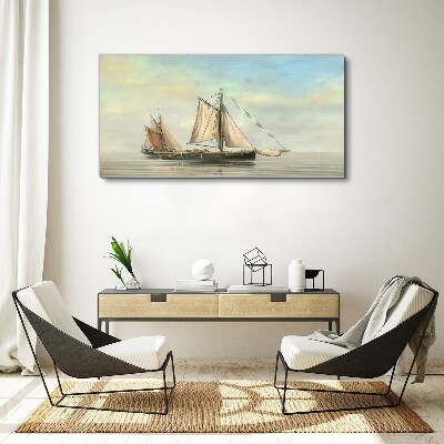 Foto auf leinwand Ein ruhiger Morgen auf dem Wasser
