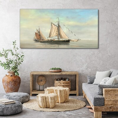 Foto auf leinwand Ein ruhiger Morgen auf dem Wasser