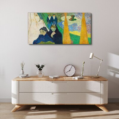 Foto leinwand Traurigkeit und Besinnung in der Landschaft