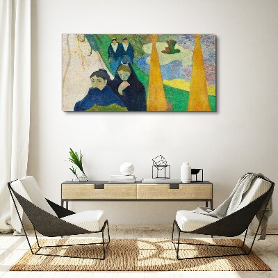 Foto leinwand Traurigkeit und Besinnung in der Landschaft