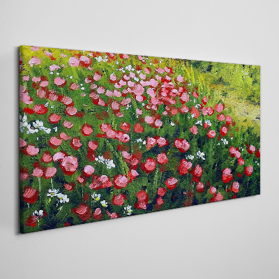 Foto auf leinwand Blumen Feld Natur