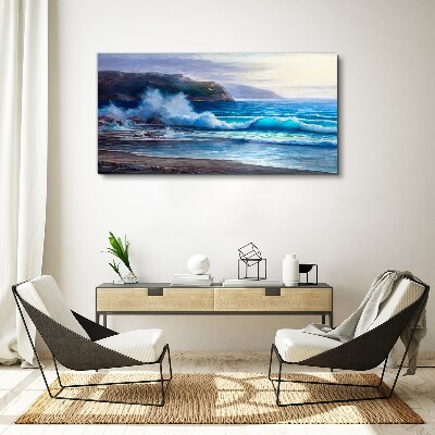 Foto auf leinwand Ruhige Meereswellen