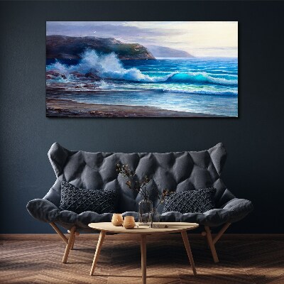 Foto auf leinwand Ruhige Meereswellen
