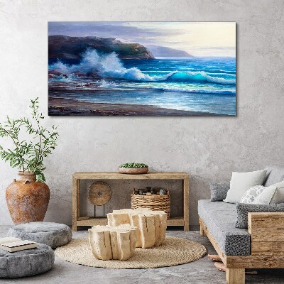 Foto auf leinwand Ruhige Meereswellen