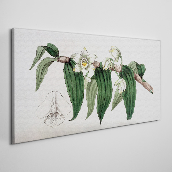 Bild auf leinwand Blumenarrangement mit Blättern