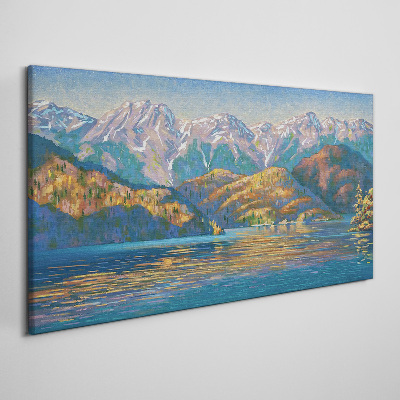Leinwandbild Berglandschaft in sommerlichen Farben