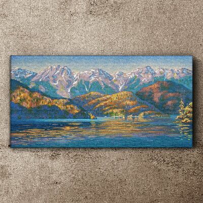 Leinwandbild Berglandschaft in sommerlichen Farben
