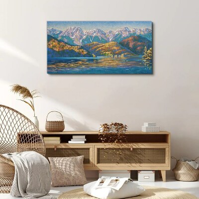 Leinwandbild Berglandschaft in sommerlichen Farben
