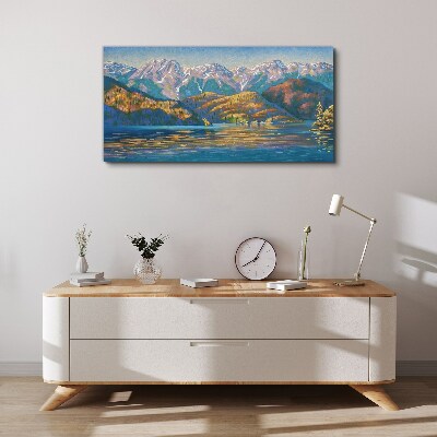 Leinwandbild Berglandschaft in sommerlichen Farben