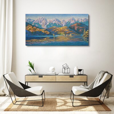Leinwandbild Berglandschaft in sommerlichen Farben
