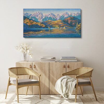 Leinwandbild Berglandschaft in sommerlichen Farben
