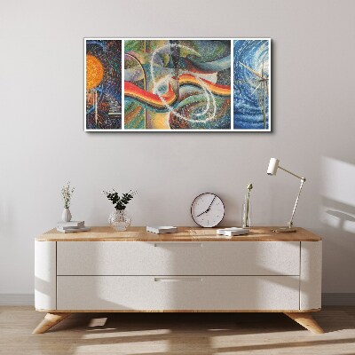 Wandbild Bewegung und Harmonie der Farben