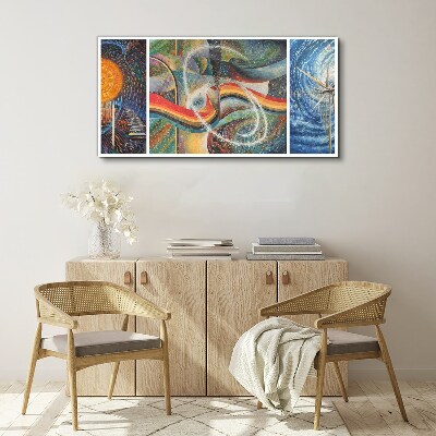 Wandbild Bewegung und Harmonie der Farben