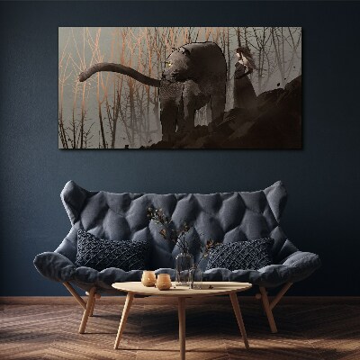 Foto auf leinwand Black Panther und die mysteriöse Gestalt