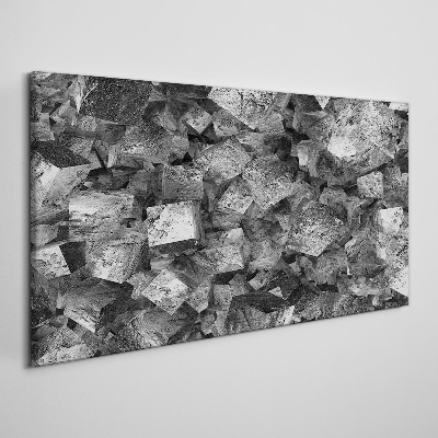 Foto auf leinwand Abstrakte Würfel in monochromen Tönen