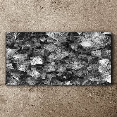 Foto auf leinwand Abstrakte Würfel in monochromen Tönen