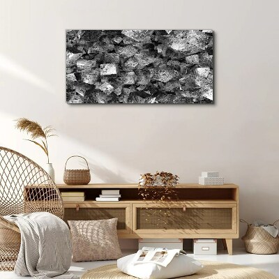 Foto auf leinwand Abstrakte Würfel in monochromen Tönen