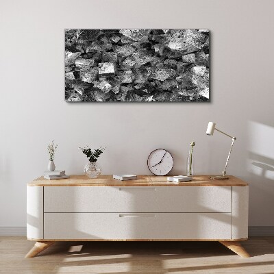 Foto auf leinwand Abstrakte Würfel in monochromen Tönen