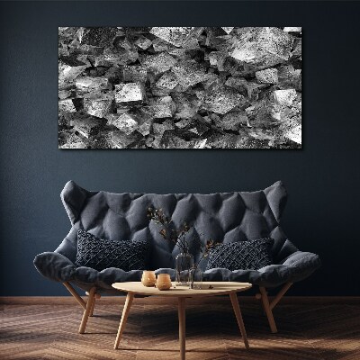 Foto auf leinwand Abstrakte Würfel in monochromen Tönen