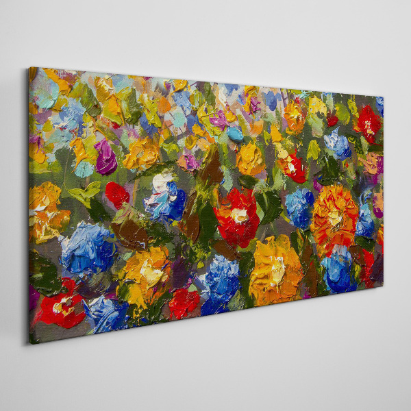 Fotobilder Eine Blumenlandschaft in intensiven Farben