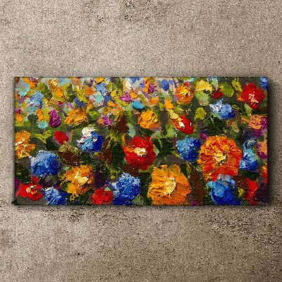 Fotobilder Eine Blumenlandschaft in intensiven Farben