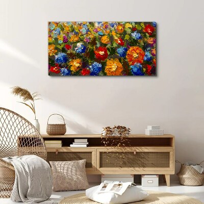 Fotobilder Eine Blumenlandschaft in intensiven Farben