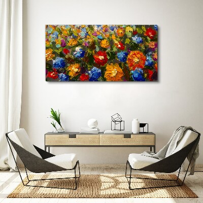 Fotobilder Eine Blumenlandschaft in intensiven Farben