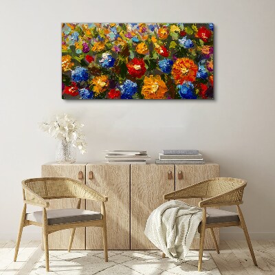 Fotobilder Eine Blumenlandschaft in intensiven Farben