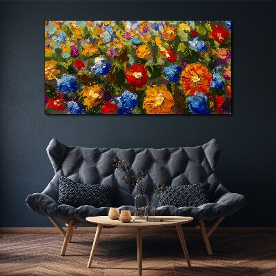 Fotobilder Eine Blumenlandschaft in intensiven Farben