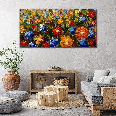 Fotobilder Eine Blumenlandschaft in intensiven Farben