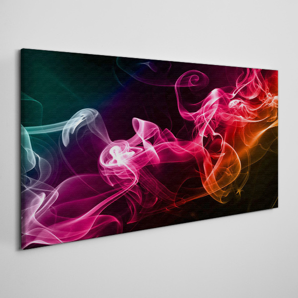 Foto auf leinwand Wellen aus farbigem Nebel