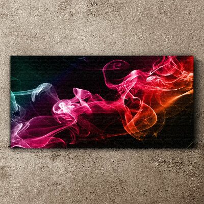 Foto auf leinwand Wellen aus farbigem Nebel