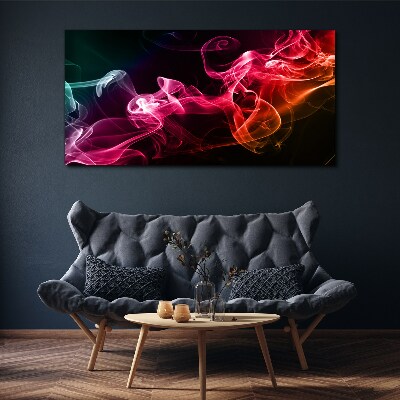Foto auf leinwand Wellen aus farbigem Nebel