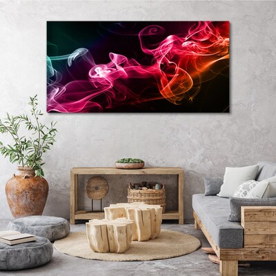 Foto auf leinwand Wellen aus farbigem Nebel