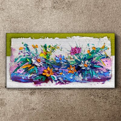 Foto auf leinwand Ein Blumenarrangement in intensiven Farben