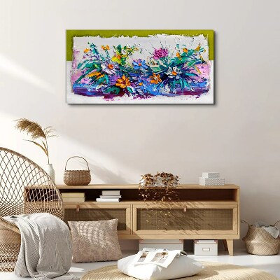 Foto auf leinwand Ein Blumenarrangement in intensiven Farben