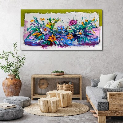 Foto auf leinwand Ein Blumenarrangement in intensiven Farben