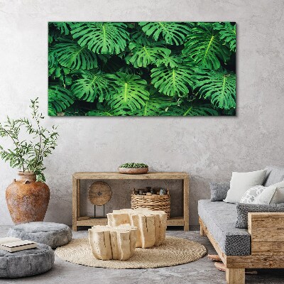 Foto auf leinwand Tropisches Blattmosaik