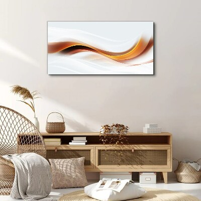 Foto auf leinwand Wellen warmer Töne