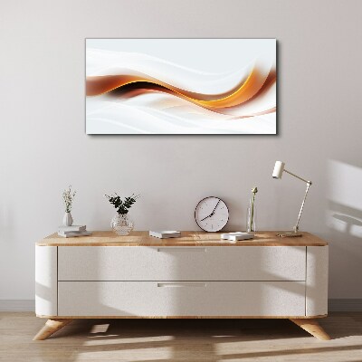 Foto auf leinwand Wellen warmer Töne