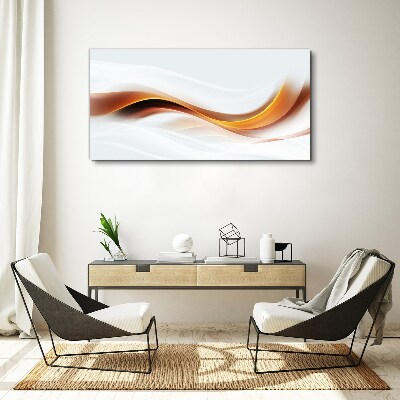 Foto auf leinwand Wellen warmer Töne