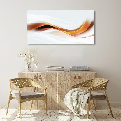 Foto auf leinwand Wellen warmer Töne