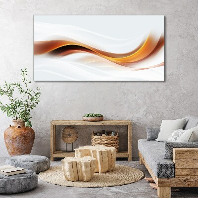 Foto auf leinwand Wellen warmer Töne