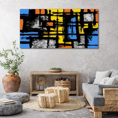 Foto auf leinwand Abstrakte Komposition von Farben
