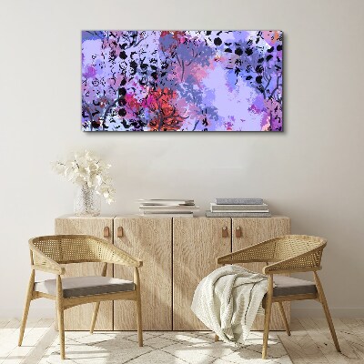 Bild auf leinwand Abstrakte Landschaft mit japanischem Akzent