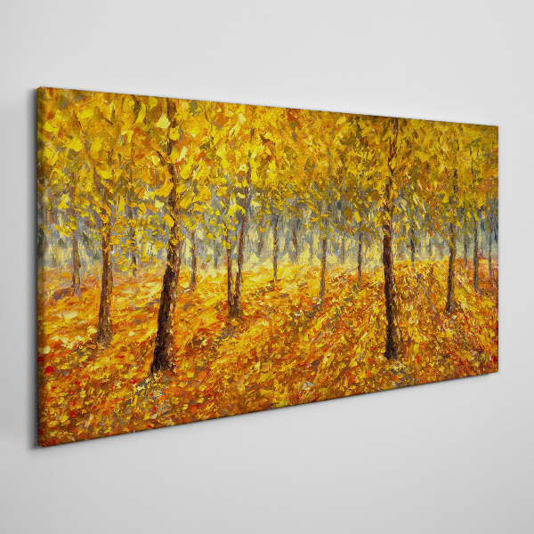 Fotobilder Goldener Wald in herbstlicher Aura